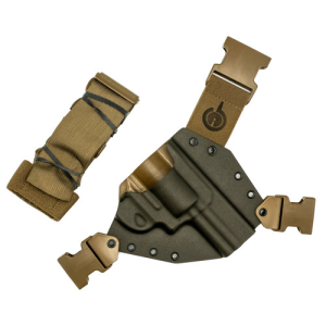 GUNFIGHTERSINC Kenai Chest Holster fits S&W L-Frame Revlvr Gry RH