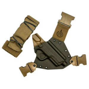 GUNFIGHTERSINC Kenai Chest Holster fits S&W M&P 9/40 4" Gray RH
