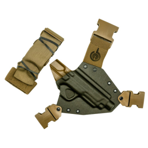 GUNFIGHTERSINC Kenai Chest Holster fits S&W M&P 45/10MM Gray RH