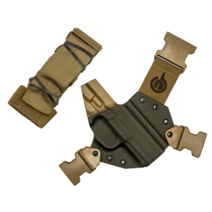 GUNFIGHTERSINC Kenai Chest Holster fits FN FNX 45 Tactical Gry RH