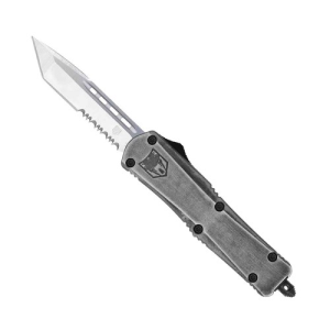 COBRATEC Medium Stonewash FS-3 Tanto Serrated - Cobratec
