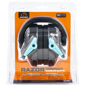 WALKER'S Razor Compact Passive Muff 24 dB Teal/Black