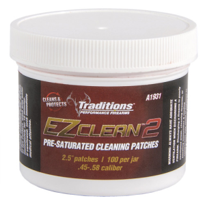 TRADITIONS EZ Clean 2 Pre-Saturated Cleaning Patches 100jar