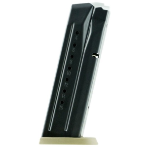 SMITH & WESSON MP9 9mm 17rd Mag Brown base plate