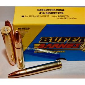 BUFFALO BORE 416 Rem Mag 350Gr Barnes TSX 2625FPS 20rd
