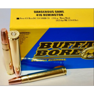 BUFFALO BORE 416 Rem Mag 350Gr Mono-Metal 2625FPS 20rd