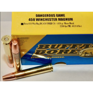 BUFFALO BORE 458 Win Mag 450Gr Mono-Metal 2200FPS 20rd