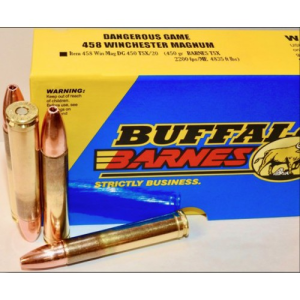 BUFFALO BORE 458 Win Mag 400Gr Barnes TSX 2250FPS 20rd