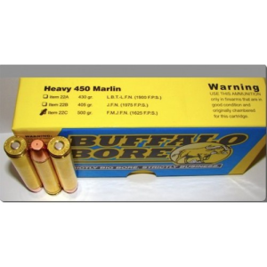 BUFFALO BORE 450 Marlin 500Gr Barnes Buster FMJ-FN 1625FPS 20rd