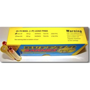 BUFFALO BORE 45-70 Govt 300Gr Barnes TSX-FN 2350FPS 20rd