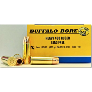 BUFFALO BORE 480 Ruger 275Gr Barnes XPB 1500FPS 20rd