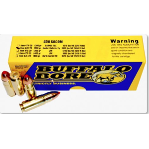 BUFFALO BORE 458 SOCOM 300Gr Nosler Ballistic Tip 1900FPS 20rd