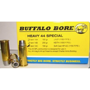 BUFFALO BORE 44 S&W Special 190Gr Soft Cast HP 1150FPS 20rd