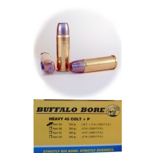 BUFFALO BORE 45 LC 325Gr Hard Cast LBT-LFN 1325FPS 20rd