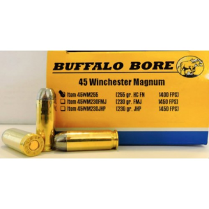 BUFFALO BORE 45 Win Mag 255Gr Hard Cast FN 1400FPS 20rd