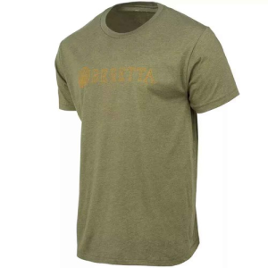 BERETTA Hardlines SS T-Shirt Heather Mil Green M - Beretta