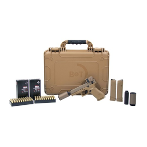 B&T USA Hush Puppy Ammo & Suppressor Combo 9mm 4.02" 17rd - Coyote Tan w/ Aimpoint ACRO - B&T Usa