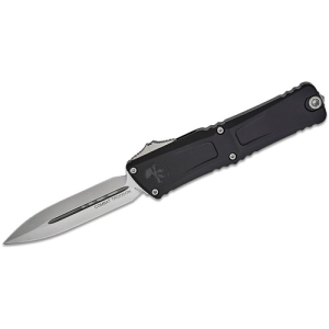 MICROTECH KNIVES Combat Troodon Gen III Auto OTF Knife 4.125" Double Edge Dagger Blade | Black