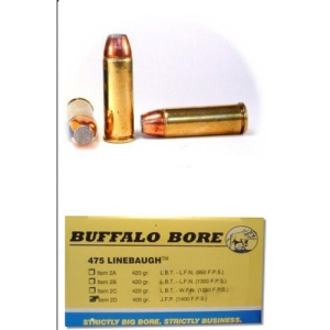 BUFFALO BORE 475 Linebaugh 400Gr JFN 1400FPS 20rd
