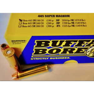 BUFFALO BORE 445 Super Mag 180Gr JHP (2050FPS/ME 1679 ft) 20rd