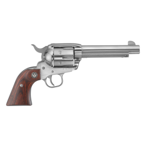 RUGER Vaquero 45 LC 5.5" 6rd Revolver - Stainless | Hardwood