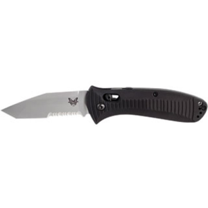 BENCHMADE Presidio 3.47" Tanto Serrated Edge Coated Finish - Benchmade