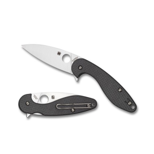 SPYDERCO Sliverax Carbon Fiber/ G-10 Laminate Plain Edge - Spyderco