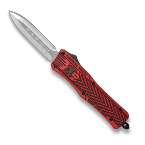 COBRATEC Medium Red Black CTK-1 Dagger Not Serrated - Cobratec