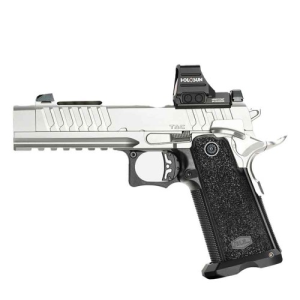 BUL ARMORY SAS 2 TAC COMP 9mm 5" 20rd - Silver w/ 4 Mags