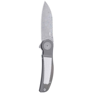 CRKT Monument Liner Lock Folding EDC Pocket Knife - Gray w/ Titanium Handle