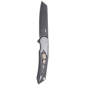 CRKT Fortuitous Liner Lock Folding EDC Pocket Knife - Black w/ Titanium Handle