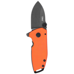 CRKT Squid Compact Frame Lock Assisted Opening EDC Pocket Knife - Orange w/ G10 Handle