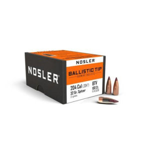 NOSLER Reloading Bullets Ballistic Tip Varmint .204 Cal 32 Grain 100rd