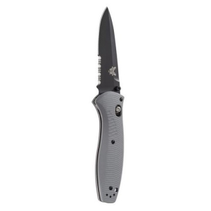 BENCHMADE Barrage 3.6" Drop Point Coated Serrated Edge - Benchmade
