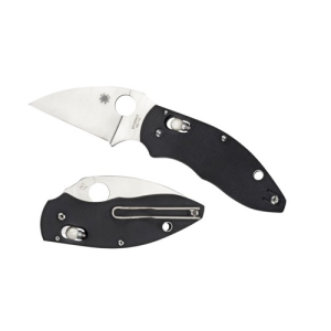 SPYDERCO Q Ball G-10 Black Plain Edge - Spyderco