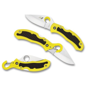 SPYDERCO Snap-It Salt Lightweight Yellow H1 Serrated Edge - Spyderco