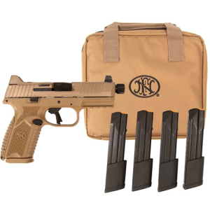 FN AMERICA FN 509 Midsize Tactical 9mm 4.5" 15rd (x1) & 24rd (x4) w/ Threaded Barrel - FDE