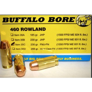 BUFFALO BORE 460 Rowland 230Gr FMJ-FN (1350FPS/ME 931 ft) 20rd