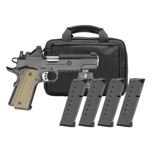 SPRINGFIELD ARMORY 1911 Operator AOS 9mm 5" Black 9rd U-Notch