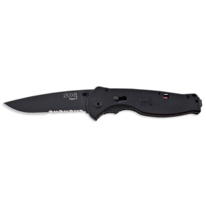 SOG FLASH II-PARTIALLY SERRATED BLACK TINI