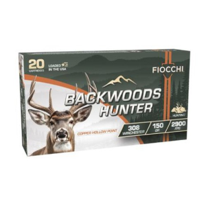 FIOCCHI 308 Win Backwoods Hunter 150Gr CHP 20rd