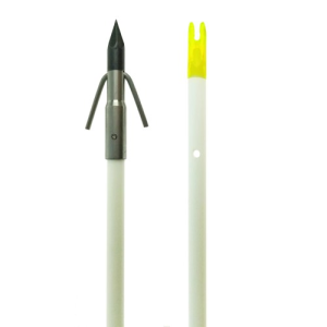 MUZZY Classic White Fish Arrow Carp Point w/nock/bottle