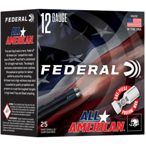 FEDERAL AMMO 12Ga 2 3/4" 1oz 1250 FPS 3 Dram 9 25rd