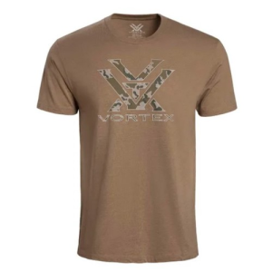 VORTEX Camo Logo Short Sleeve T-Shirt Coyote Heather
