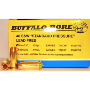BUFFALO BORE 40 S&W 125Gr Barnes TAC-XP 1425FPS 20rd