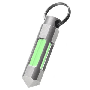 GLOW RHINO Titanium Glow Fob - Green Tritium