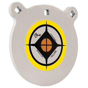 ALLEN Hardrock 8" Blk/White/Yellw AR500 Steel Gong .5