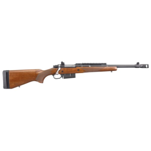 RUGER Gunsite Scout 450 Bushmaster 16.1" 4rd Bolt Rifle - Black / Walnut