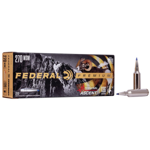 FEDERAL AMMO 270 Win Short Mag 136Gr Terminal Ascent 20rd