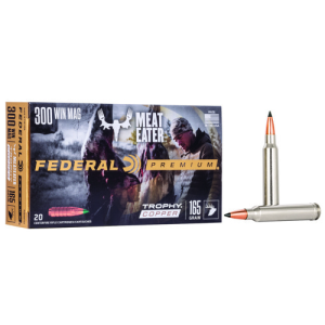 FEDERAL AMMO Premium 300 Win Mag 165gr Trophy Copper Ammunition | 20 Rounds